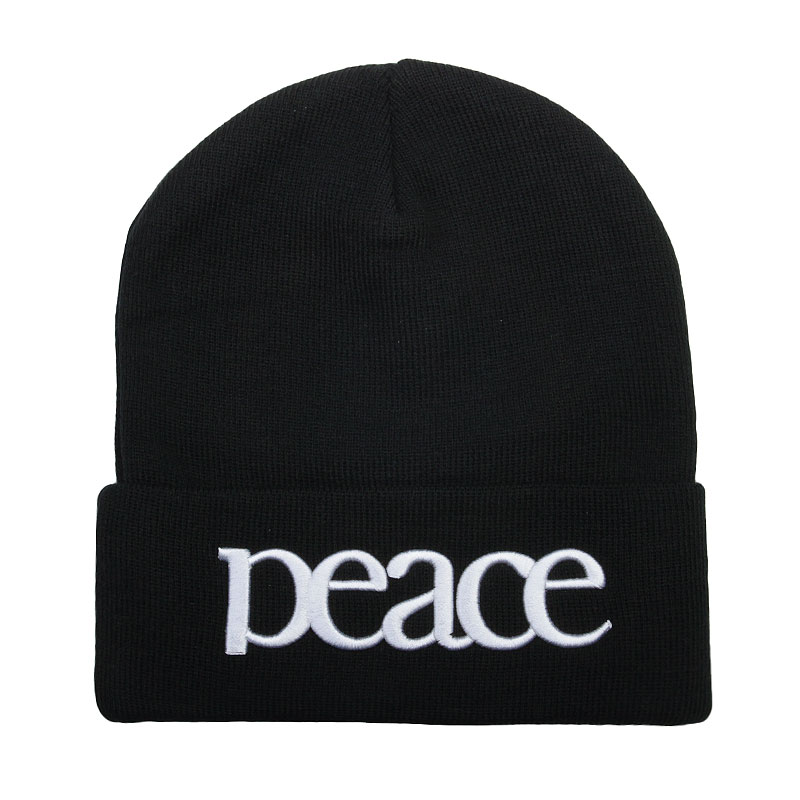 шапка True spin Peace  (Peace-black)  - цена, описание, фото 1